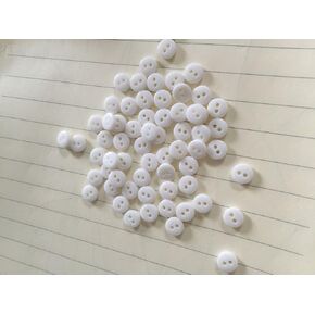 100pcs 2 Hole Resin White Color Buttons Round Sewing Shirt Button Scrapbooking You Pick Size