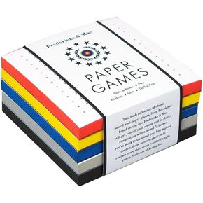 Princeton Architectural Press Fredericks & Mae Paper Games: Dots & Boxes - Hex - Hedron - Nim - Tic-Tac-Toe