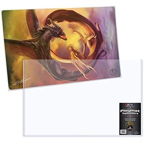 BCW 24x14 Playmat Topload Holders | Pack of 5 | Rigid PVC Protection for TCG, Magic The Gathering, Eldrazi, One Piece, Commander, and Gaming Playmats | Ideal for Magic Playmat with Zones