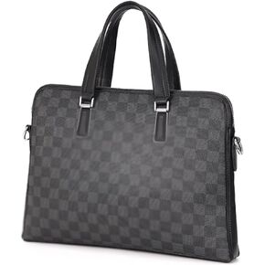 Leathers Travel suitcase Bag, Water Resistant, Laptop Briefcase w/Strap, Men Retro Shoulder Bag, Vintage Messenger Crossbody Bag, for Business College