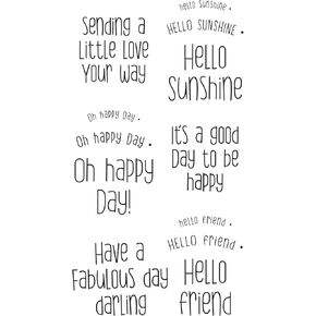 Sizzix Clear Rubber Stamps Set 12PK - Sending a Little Love Set