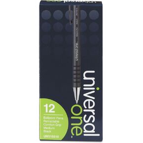 UNV15510 - Universal Comfort Grip Ballpoint Retractable Pen