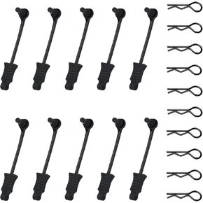 10pcs RC Body Clips, daitoku Universal RC Car Body Clips and Retainer for All 1/10 1/12 Scale Arrma Traxxas Axial SCX10 Losi Redcat HPI Exceed