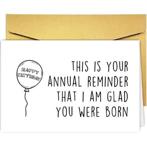 Funny Birthday Card for Sister Bestie Best Friend Women, Rude Younger Birthday Card for Sister Friend, Snarky Bday Cards for Her