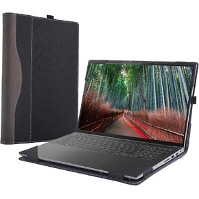 Laptop Case Cover for 16 inch Lenovo Yoga Pro 9i Gen 8 & Yoga Pro 16IRP8 [Do Check Model] Notebook Sleeve Computer Bag Protective PU Shell Accessories with Heat Dissipation Hole (red Wine)