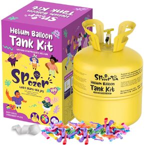 22L Helium Tank for Balloons At Home Helium Tank Kit Up To 100 Latex Balloons