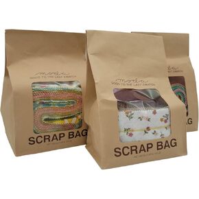 Moda Fabric 3 Scrap Bags, Assorted, 6 Inches