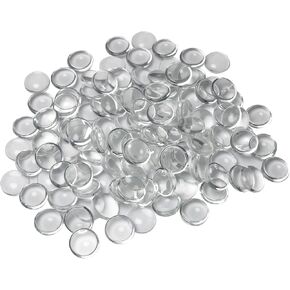 60pcs Clear Glass Cabochons 25mm Flat Transparent Round Cabochons Dome Tiles DIY Jewelry Accessories