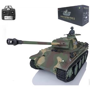 TOUCAN RC HOBBY 2.4G Henglong 1/16 Scale 7.0 Plastic German Panther G RTR RC Tank Model 3879 (3879 Plastic Version)