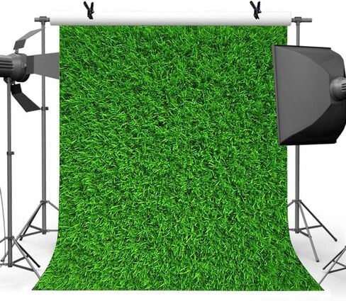 خلفيات العشب الأخضر الطبيعي للتصوير الفوتوغرافي 6x6FT الربيع خلفيات العشب واقعية لاستحمام الطفل حفلة عيد ميلاد التقطت الصور LUZZ440 in Kuwait