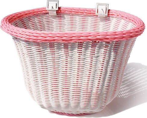 سلة الدراجة ذات المقود الأمامي للكبار من Colorbasket، مناسبة لجميع الأحوال الجوية، مقاومة للماء، أشرطة جلدية قابلة للتعديل in Kuwait