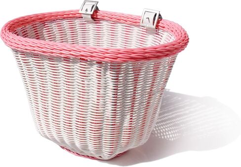 سلة الدراجة ذات المقود الأمامي للكبار من Colorbasket، مناسبة لجميع الأحوال الجوية، مقاومة للماء، أشرطة جلدية قابلة للتعديل in Kuwait