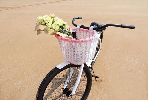 سلة الدراجة ذات المقود الأمامي للكبار من Colorbasket، مناسبة لجميع الأحوال الجوية، مقاومة للماء، أشرطة جلدية قابلة للتعديل in Kuwait