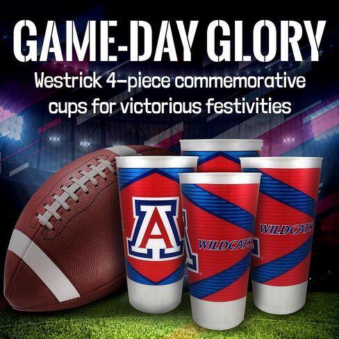 Utah Utes Souvenir Cups 22 oz 4 Pack by Westrick in Saudi Arabia