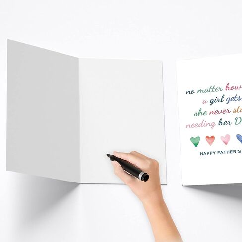 Spercy Sweet Father’s Day Card from Daughter, Heartfelt Birthday Card for Dad, Never Stop Needing Her Dad Card in Kuwait