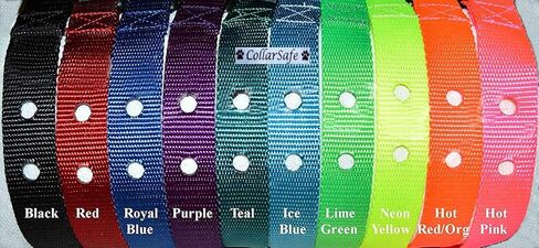 Collarsafe 1 "طوق استبدال النايلون الواسع ث/حذاب الشقوق - يناسب PetSafe ومعظم العلامات التجارية الأخرى وحدات المتلقي ثنائي الفتحة التي تتطلب 2-3/16" - قراءة القائمة - عرض الصور in Kuwait