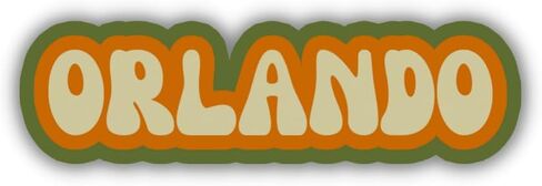 Orlando Travel Sticker, Multiple Colors, Vinyl Laptop Water Bottle Sticker, Places I've Been, Trendy Luggage Decal, Vintage Travel Inspired (Amalfi) in Saudi Arabia