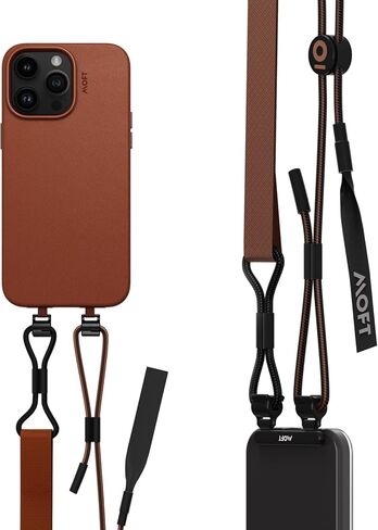 MOFT Phone Lanyard, Universal Adjustable Detachable Crossbody Long Lanyard with Phone Patch, Compatible with Most Smartphones, Bare Phone, Length up to 150cm, Misty Cove in Kuwait