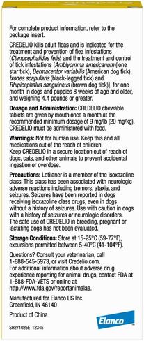Credelio Tick & Flea الوقاية من الغش وعلاج الكلاب 50.1-100 رطل. | 6 أشهر العرض in Saudi Arabia