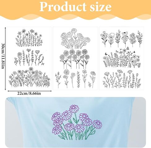 أنماط التطريز القابلة للذوبان في الماء ، وثبات ، و 3 أوراق ، وعصا زهرة ، وغرزة ، غسل ورق تطريز ، ورقات مقموسة ، أوراق ، أوراق ، أوراق ، أوراق ، أوراق ، in Kuwait