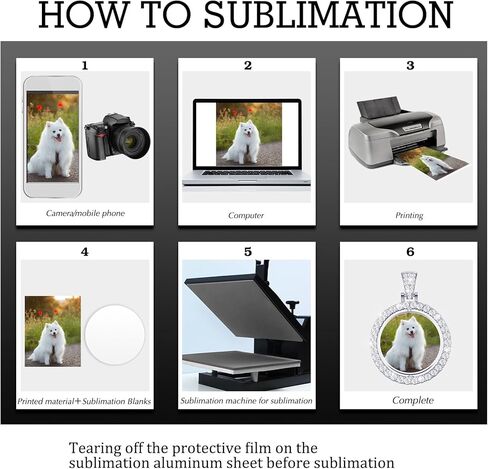 Junkin 24 Pcs Sublimation Rhinestone Trays Pendant Set, Including 6 Double Sided Blank Rhinestone Bezel Trays, 6 Pcs Thick Chains with 12 Sublimation Discs for Making in Saudi Arabia