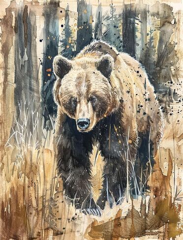 Bear Rice Papers, 8" x 10.5" (6 Sheets) – Decoupage Paper 6X Designs for Collage, Mixed Media, Card Making & Crafts, Decoupage by CRAFT KREATIVELY in Kuwait