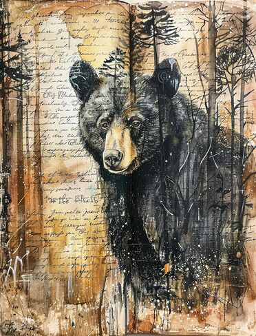 Bear Rice Papers, 8" x 10.5" (6 Sheets) – Decoupage Paper 6X Designs for Collage, Mixed Media, Card Making & Crafts, Decoupage by CRAFT KREATIVELY in Kuwait