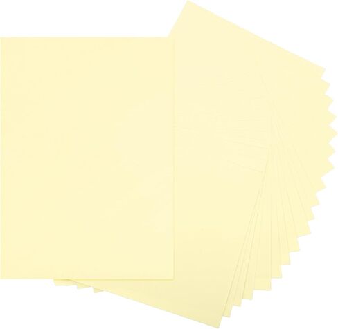 meccanixity 20 ورقة ورقة طابعة صفراء فاتحة 8.5 "× 11" ورقة ورقية سميكة 250GSM/170 رطل بطاقات البطاقة السائبة للطابعة DIY قصاصات الطبقات دعوات والحرف اليدوية in Kuwait