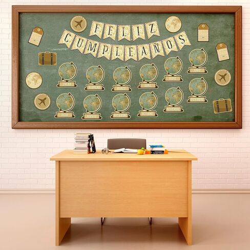 Groovy Spanish Birthny Bindarin Boardin Board To School Classrock Decor in Saudi Arabia