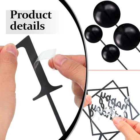 Yulejo 38 Pitch Ball Cake Decorations ، Acrylic Happy Birthday Cupcake يختار الرقم 0-9 مسواك الكرة على شكل أدوات إدراج للعطلات في عيد الهالوين. in Kuwait