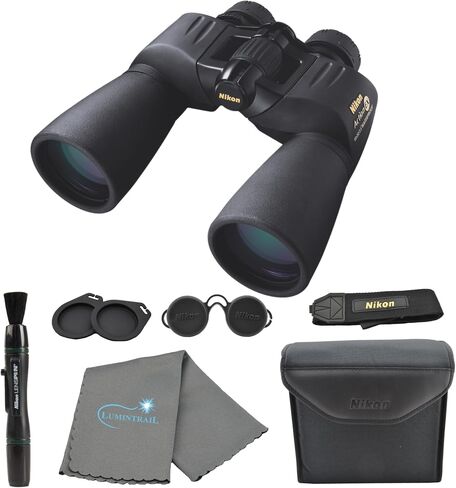 Nikon Action Extreme 8x40 ATB Binoculars (7238) All Terrain Waterproof Binoculars Bundle, Black, with Nikon Lens Pen, Carry Case, and Lens Cloth - High Powered Multipurpose Binoculars for Adults in Saudi Arabia