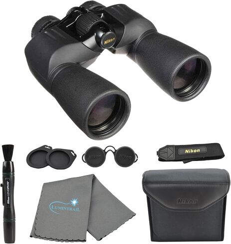 Nikon Action Extreme 8x40 ATB Binoculars (7238) All Terrain Waterproof Binoculars Bundle, Black, with Nikon Lens Pen, Carry Case, and Lens Cloth - High Powered Multipurpose Binoculars for Adults in Saudi Arabia