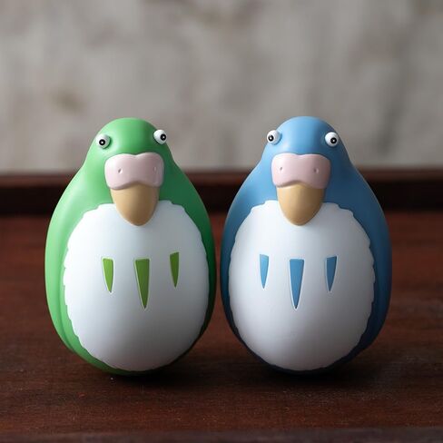 Ensky - The Boy and the Heron - YR -17 Tilting Figure Collection the Parakeet Blue and Green ، Sustio Ghibli Companise in Saudi Arabia