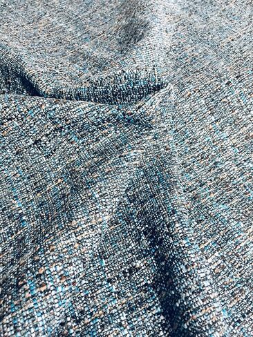 OctoRose Thick Linen-tealblue, 1 Yard (36x59 inch) Upholstery Sewing Fabrics for Sofa, Futon, Box Cushion, Daybed Mattress, Bench, Ottoman Cut by The Yard (Linen-tealblue, 1 Yard) in Kuwait