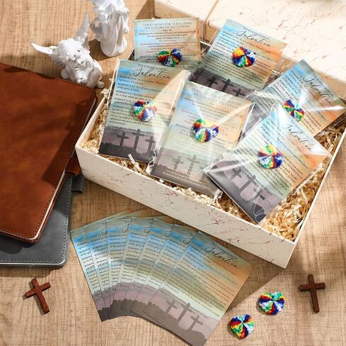 100 Set VBS 2025 Plan of Salvation Gifts The Romans Road to Salvation Bookmarks Gospel Tracts Prayer Pocket Cards and Hand Woven Hearts Bulk for Christian Religious Church School in Saudi Arabia