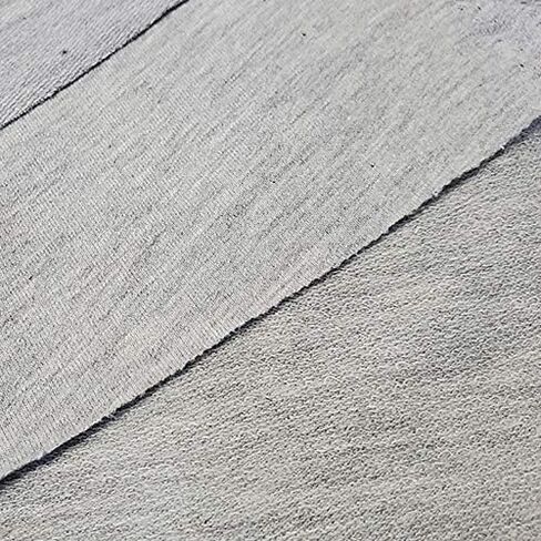 FabricLA French Terry Knit Fabric - 100% Cotton French Fabric by The Yard - Made in USA - White, 1 Yard in Kuwait