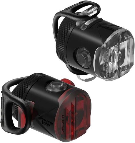 مجموعة مصابيح الدراجة Lezyne Femto USB Drive، زوج أمامي وخلفي، LED أبيض/أحمر، الطريق، الجبل، دراجة الحصى، وامض، قابلة لإعادة الشحن عبر USB، أسود in Saudi Arabia