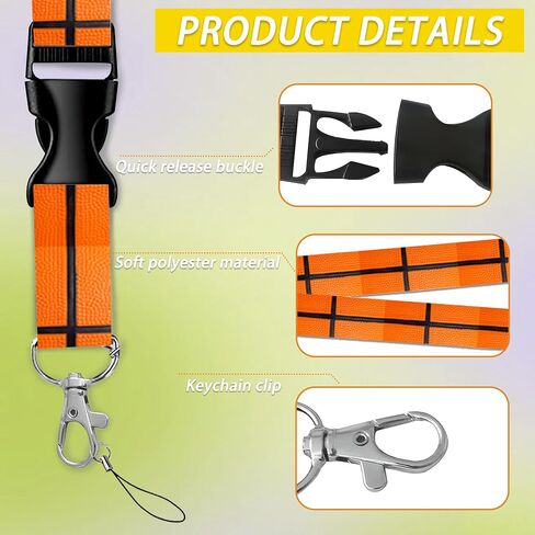 ID Badge Holder with Lanyard Basketball Closeup Retractable Badge Reel Carabiner Clip Lanyard Name Card Vertical ID Protector,ID Card Holder Keychain Name Badge Clip for Women Men in Kuwait