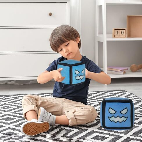 FOTN Geometry Games Sprint Plush Toys-Plush Animals Plush Cube Volume Wood Plush Doll Toys Kids Gift and Easter Decoration (Yellow) in Saudi Arabia