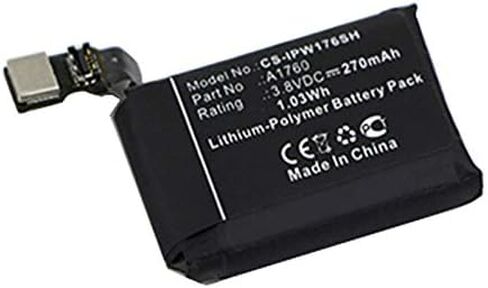 XSP 270mAh بطارية بديلة لـ Apple mnnn2ll/a ، mp032ll/a ، شاهد 2 38 مم جزء لا A1760 بطاريات بطاريات الأجزاء in Saudi Arabia