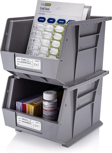 Carstens - White Patient/Doctor Preprinted ID Cards for 1.5 – 4" Ring Binder Spines - Pack of 100 (1658-01) - Ideal Medical Record Labels for 3 Ring Binders in Kuwait