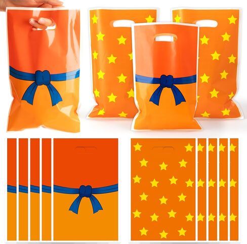 Gaofanwai 50pcs Cat House Party Forme For For Kid Boy Girl ، Cartoon Cart Cartmon موضوع حلوى هدية بلاستيكية حقيبة بلاستيكية مع مقبض ، حقيبة جيدة للدمى لمستلزمات حفلة عيد ميلاد استحمام الطفل in Kuwait