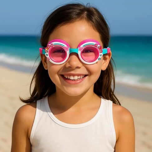 Kids Swim Goggles for Girls and Boys Fun Toddler Swimming Eyewear Protection for Children in Saudi Arabia