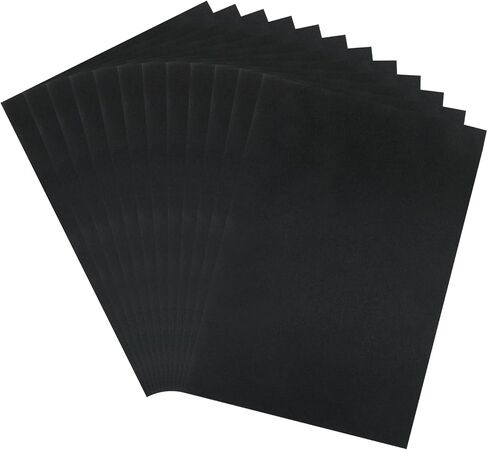 12 Pcs 8 x 12 Inch Felt Sheets for Crafts, 1mm Thick Black Felt Fabric for Crafts, Felt Paper for Sewing Craft in Saudi Arabia