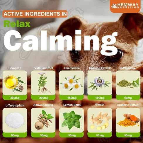 Hemp Calming Chews for Dogs - Chicken Flavor Soft Chews - Dog Calming Treats Supplement for Storm Anxiety, Sleep, Relaxing, Separation Aid, Stress, Hyperactivity Relief - All Ages & Sizes - 240 Count in Saudi Arabia