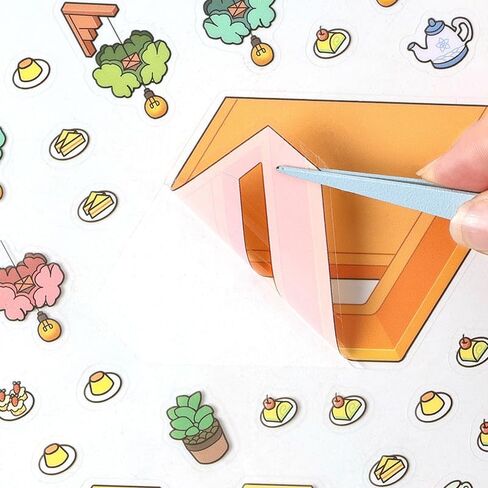 مجموعة ملصقات DIY ثلاثية الأبعاد للبالغين والأطفال - 4 ملصقات كبيرة للمشهد الإبداعي مع الربيع والصيف والخريف والشتاء - مركبة تخفيف الإجهاد للديكور المنزلي ، وفكرة الهدية ، والنشاط الفني الممتع (xmplus) in Kuwait