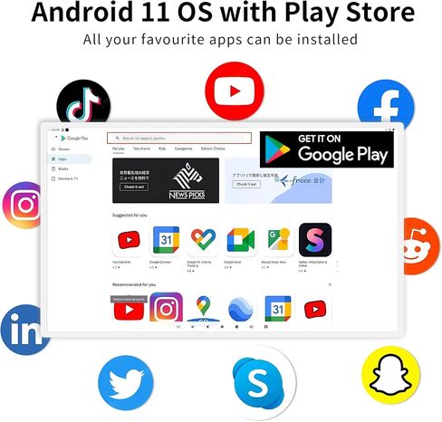 شاشة عرض رقمية مقاس 15.6 بوصة شاشة LCD تفاعلية تعمل باللمس كشك إعلانات تجارية مشغل وسائط فيديو ذكي رفيع للغاية 5G WiFi الكل في واحد 4GB + 64GB Android 11 بالسعة in Kuwait