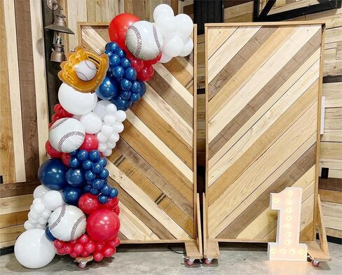 Baseball Balloon Arch Garland Kit,Red White and Blue Balloon Arch Garland Kit for Sport Party Birthday Baby Shower Graduation Decorations in Saudi Arabia
