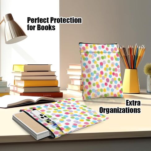محبي الكتب الكتب كم ، إكسسوارات الكتب هدايا كتاب هدايا الصداقة عيد ميلاد عيد ميلاد للنساء القارئين القارئين ، واقي الكتب الجمالية للكتاب ، ألوان مائية قوس قزح in Kuwait