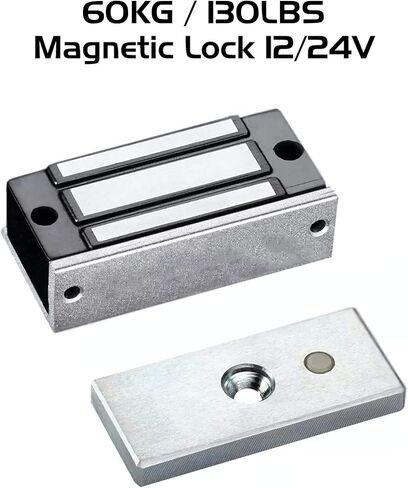 500 كجم 1200 رطل من القفل التجاري الكهرومغناطيسي ذو القوة القابضة 12 فولت، مؤشر LED عند إغلاق خيارات NO/NC، لباب واحد متأرجح للخارج in Kuwait